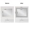 Amanti Art Mirror Makeover Bathroom Mirror Frame Border Kit - Fully Assembled Peel and Stick Frame - Mirror NOT Included - Vista Brushed Nickel Trim